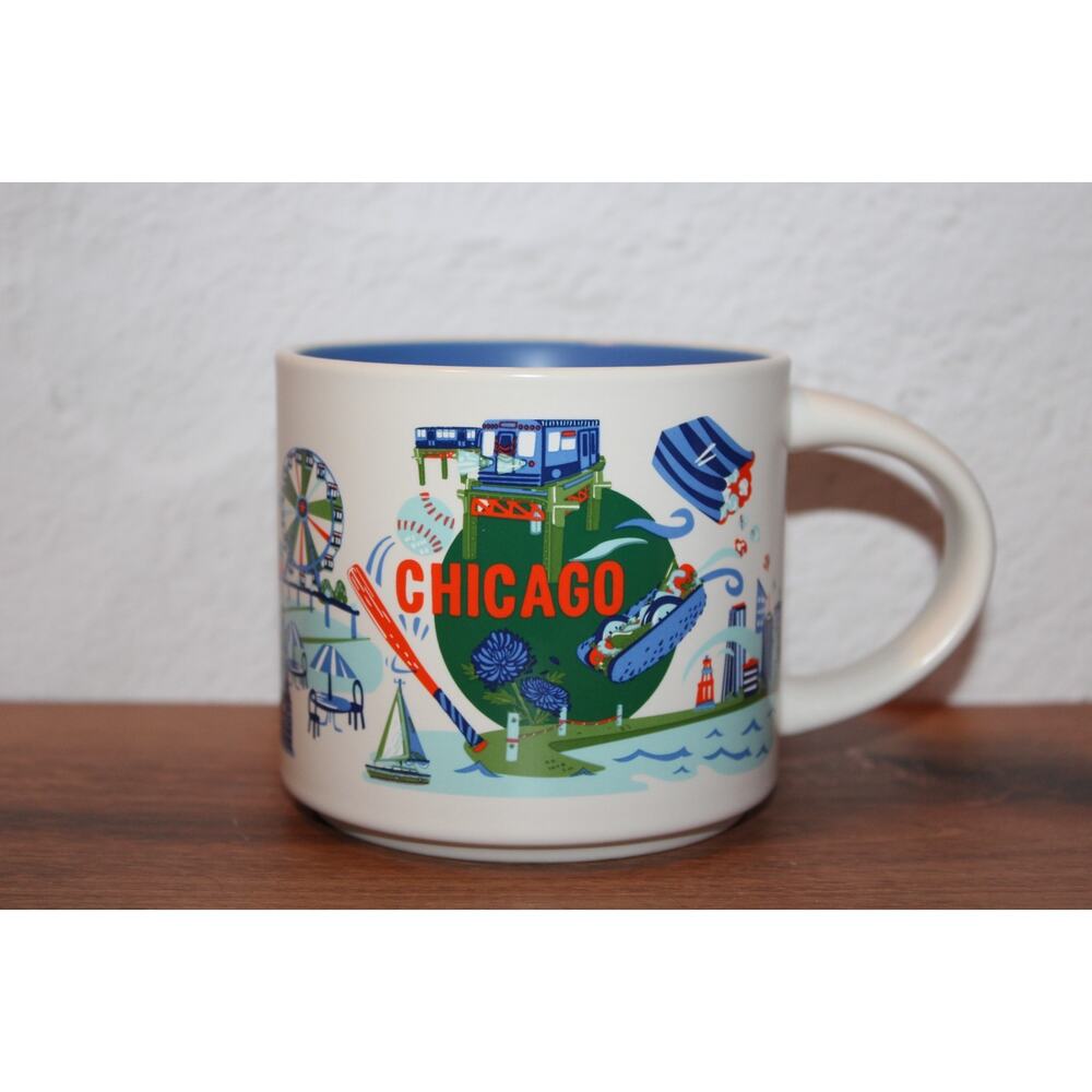 Starbucks Chicago Discovery Series Mug 14oz 2024 Windy City EUC